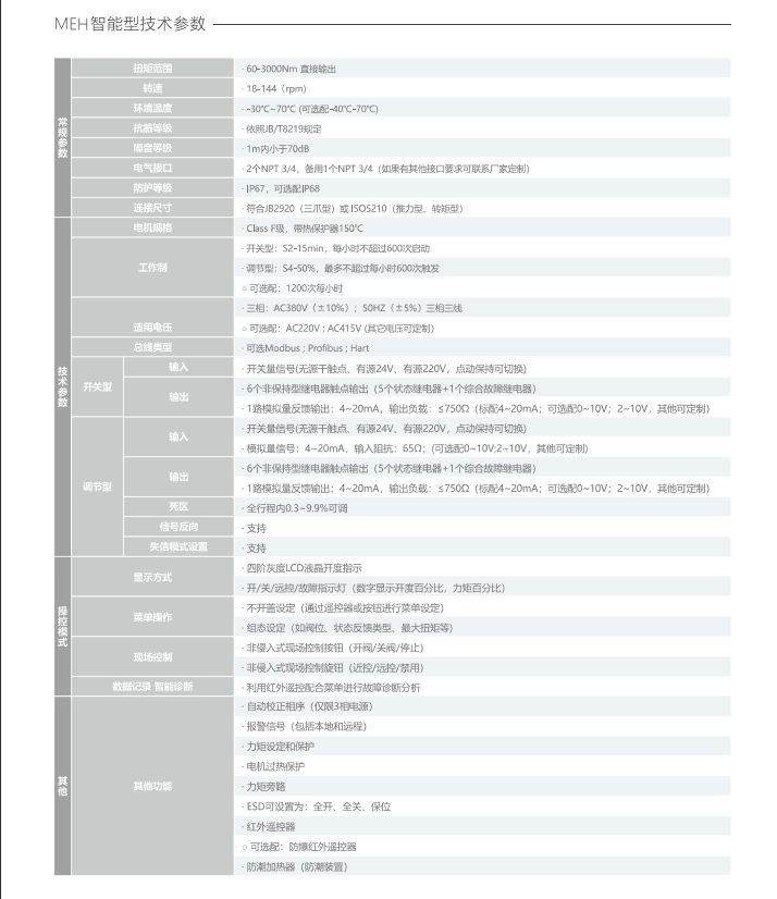 MEH系列多回转